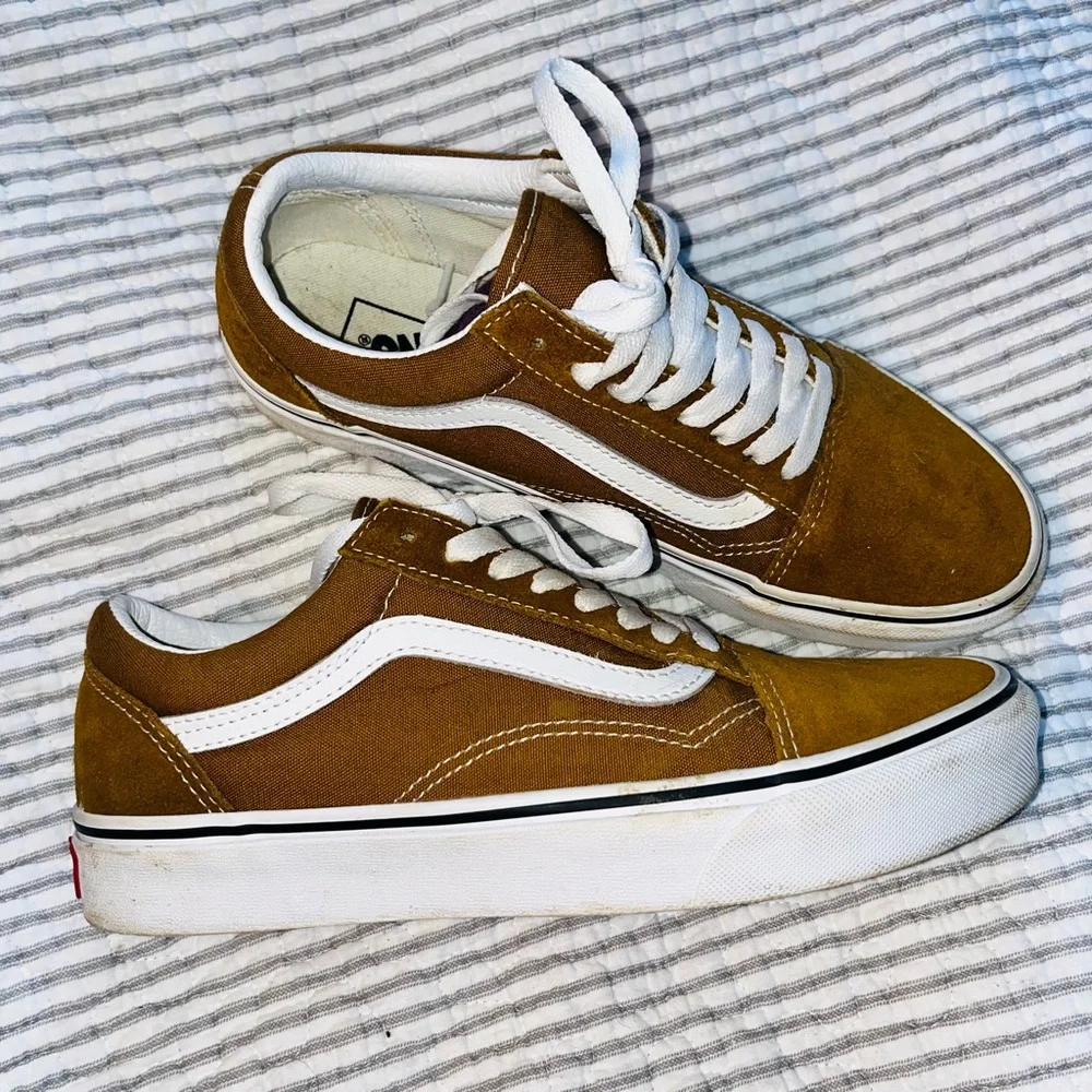 Vans Old Skool Gold Suede Sneakers Unisex Sz 8.5